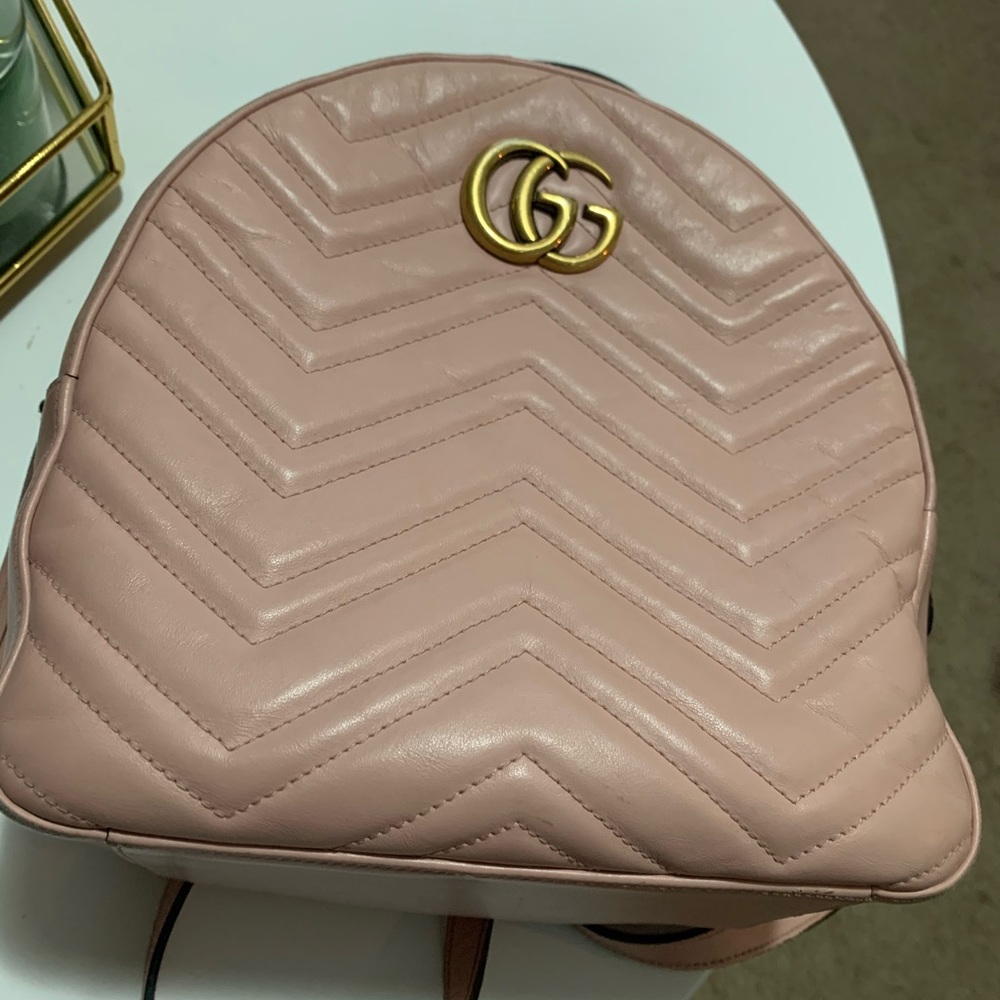 Gucci Women's Pink GG Marmont Leather - Picture 6 of 6